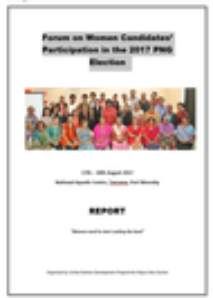 Forum on PNG Women Candidates’ Participation in the 2017 General Election